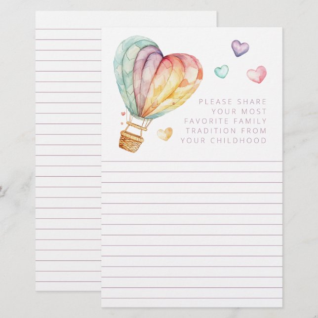 Skådekort för favoritfamiljetradition (Fram/baksida)