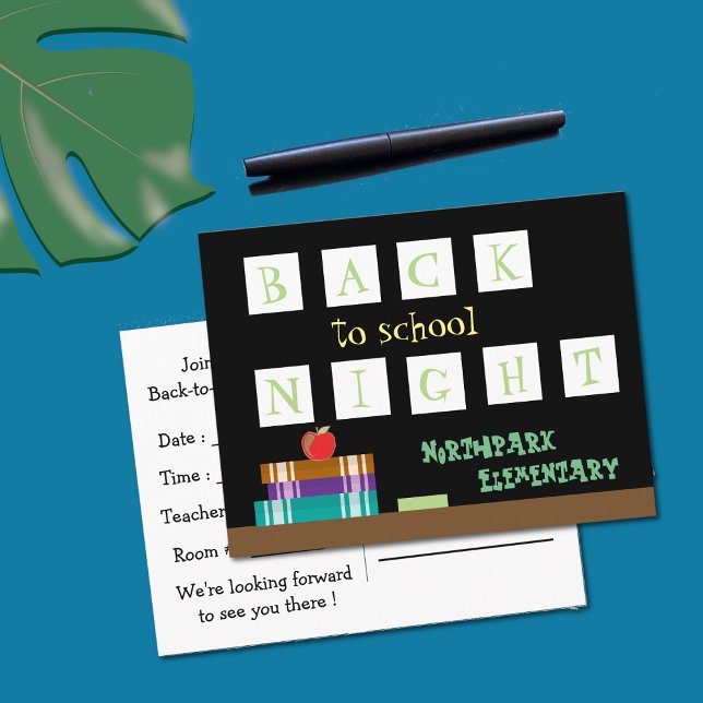 Skådekort för nattledighet i skolan vykort (Skapare uppladdad)