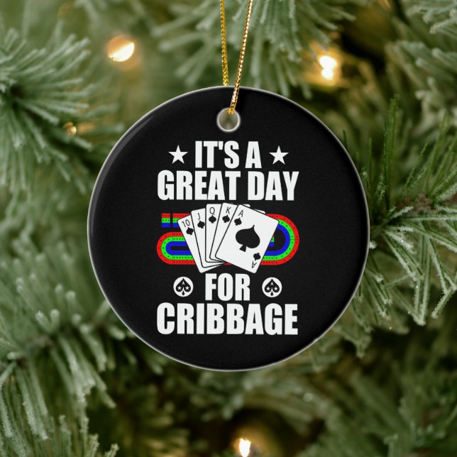 Skådekort för spelspelare för krypteringskort julgransprydnad keramik (Träd)