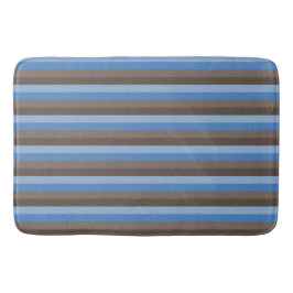 SKADER AV BLUE & BROWN VÅGRÄT RAND BADRUMSMATTA