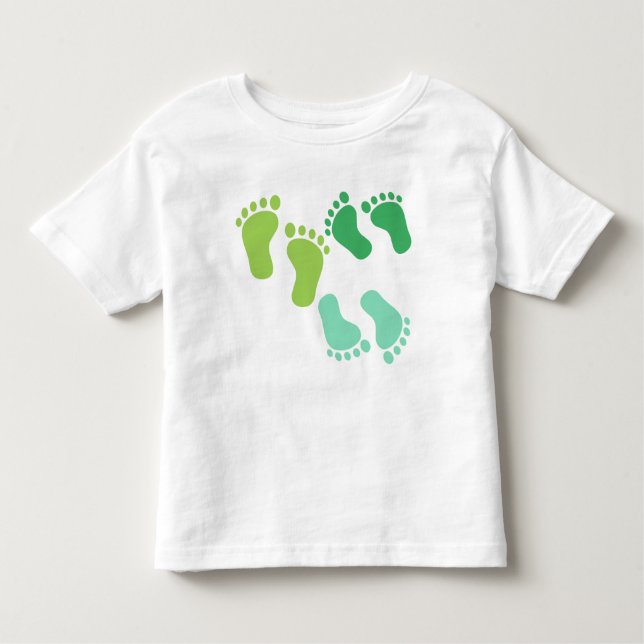 SKADER AV GRÖNT BABY FODER T SHIRT (Framsida)