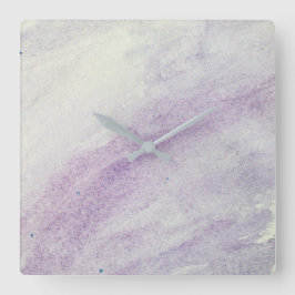 SKADER AV LILAC akrylväggslås Fyrkantig Klocka