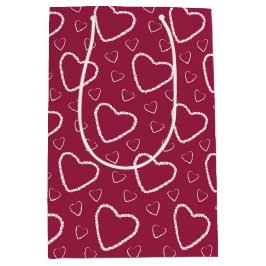 SKADER AV RÖDA OCH ROSA VALENTINES DAY HJÄRTOR