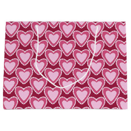 SKADER AV RÖDA OCH ROSA VALENTINES DAY HJÄRTOR