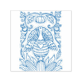 SKADER AV THANKSGIVING TURKIET, MAJ & PUMPKIN FOLK SJÄLVFÄRGANDE STÄMPEL