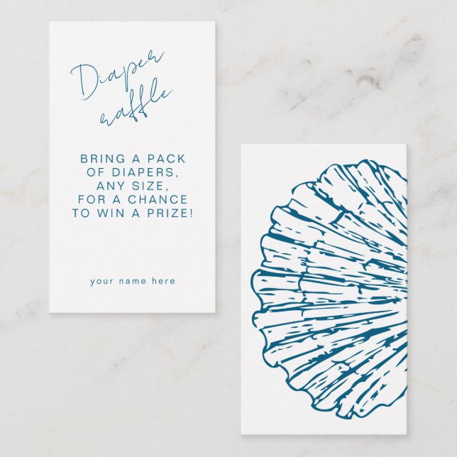 Skådeskare för bläckfisk (Raffle Ocean Blue Scallo Tilläggskort (Fram/baksida)