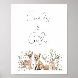 Skådeskort och gåvor för spädbarn poster