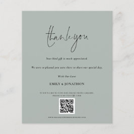 Skådeskript för QR-kod, Bröllop Photo Sage Tack