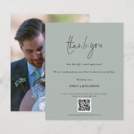 Skådeskript för QR-kod, Bröllop Photo Sage Tack