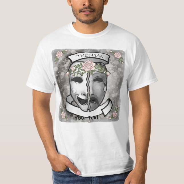 Skådespelare Halvmasker T Shirt (Framsida)