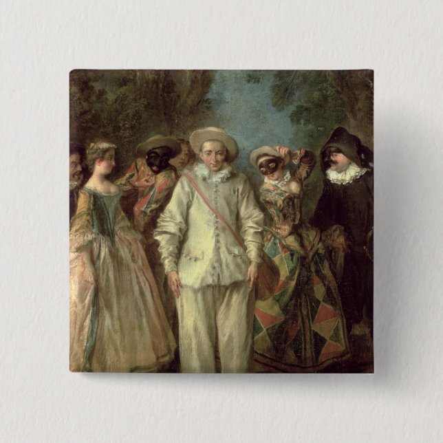 Skådespelarearna av den Commedia dell'Arten Knapp (Framsida)