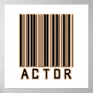 SkådespelareBarcode Poster