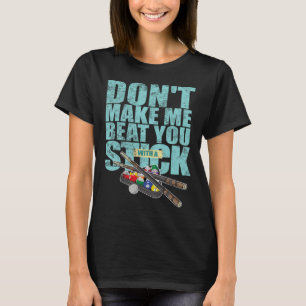 Skådespelaren Shoot Bassäng Snooker Cue T Shirt