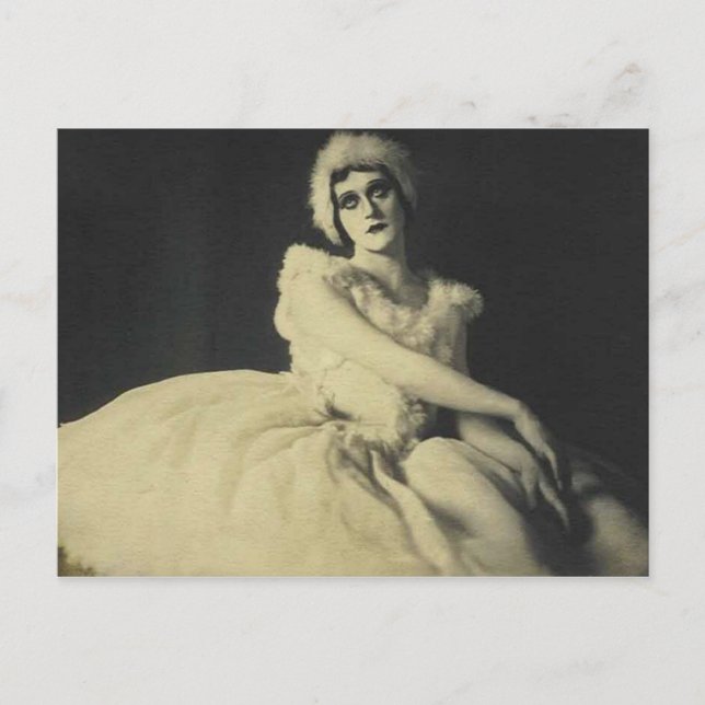 skådespelerska i postkort för ballerina vykort (Framsida)