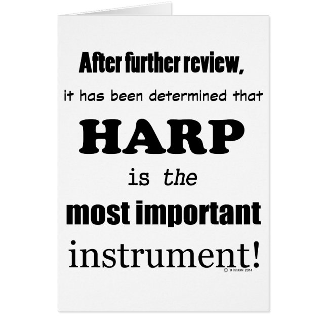 Skadets viktigaste instrument hälsningskort (Framsidan)