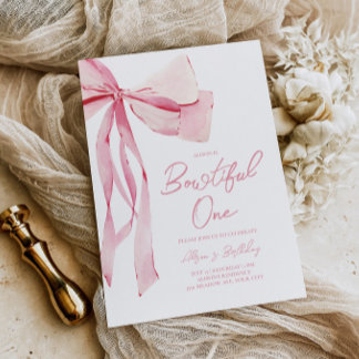 Skadlig 1:a födelsedag inbjudningar