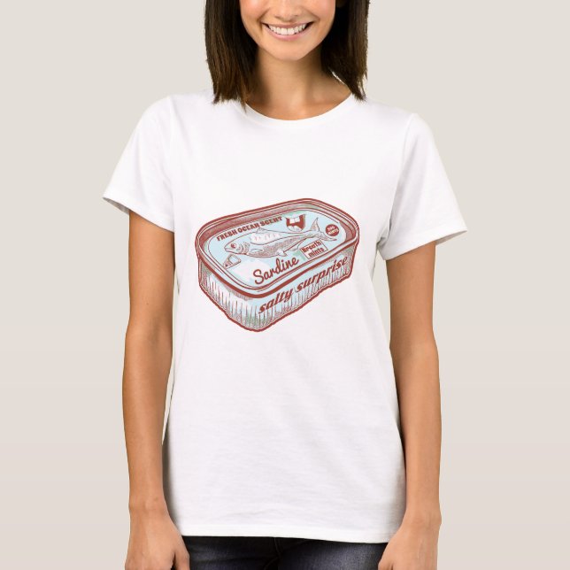 Skadlig andedräktighet (sardiner) t shirt (Framsida)