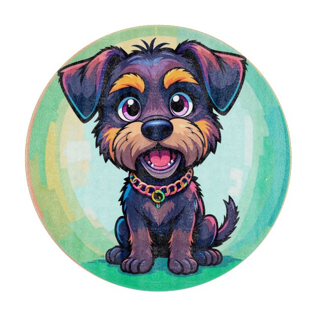 Skadlig färgstark Hund - Tecknad (Framsidan)