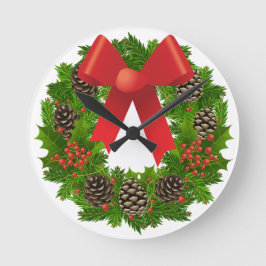 Skadlig julandedräkt rund klocka