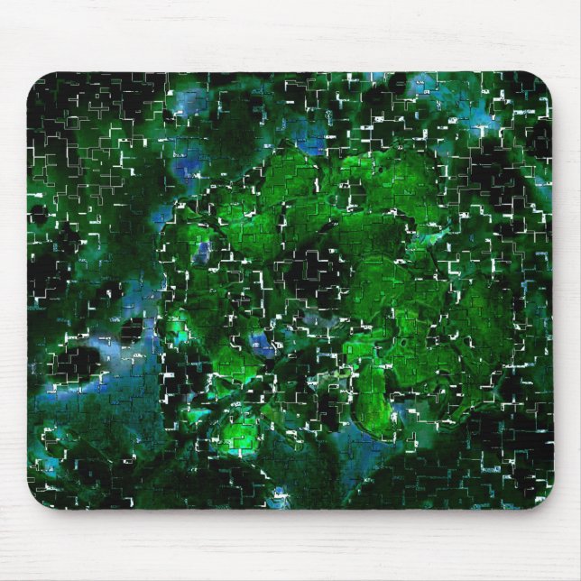 Skadlig mosaik av nattfoto på vatten i lagunen musmatta (Framsidan)