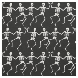 Skadlig skelett dansar mönster halloween tyg