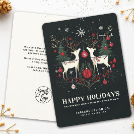 Skadlig varm skandinavisk julaffär julkort