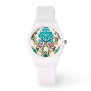 Skadliga Blommönster Armbandsur