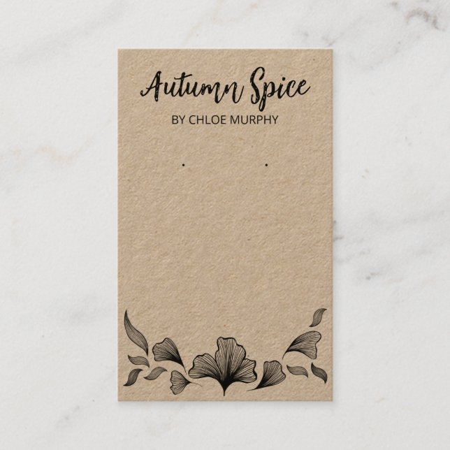 Skadliga Visningar för  av Ginko Löv Visitkort (Framsida)