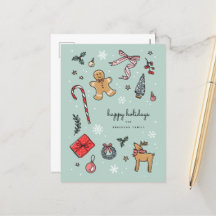 Skadligt vykort för Helgdag i Hand plockade