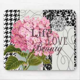 Skadmönster Blommigten Decor Kärlek Life Musmatta