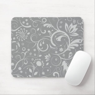 Skadmönster, Grått Damask, Fransk Damask Musmatta