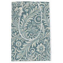 Skadmönster i Mjuk Blue och Ivory