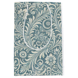 Skadmönster i Mjuk Blue och Ivory