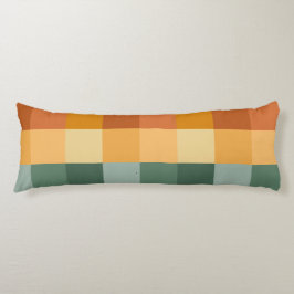 SKADOR AV GRÖNT & ORANGE BLOCKS & POLKA DOTS KROPPSKUDDE