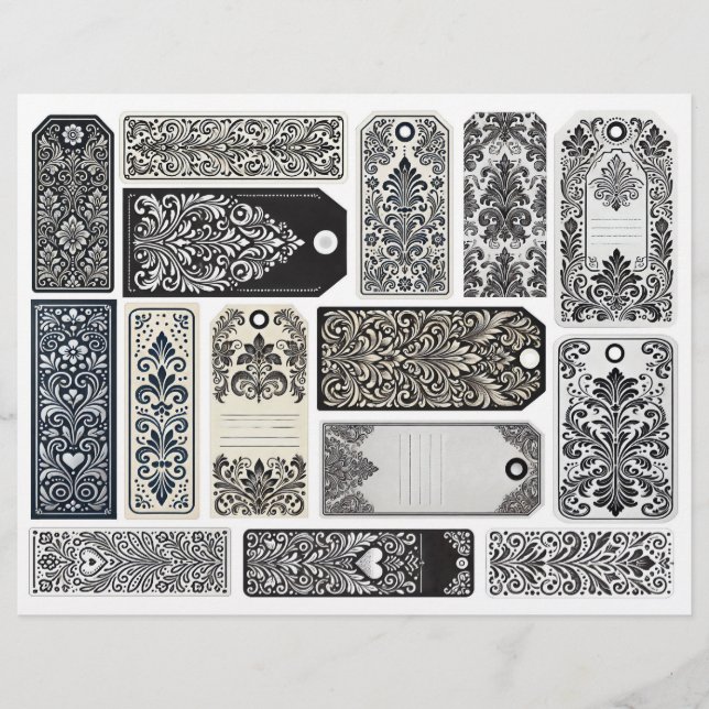 Skador blommade Märkre... Skrapbok för skräppost J (Framsida)