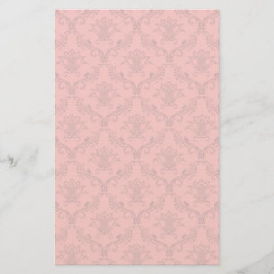 Skador, blommönster brevpapper