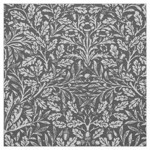 Skador för Blommigt, Silver-Grått/Grått Tyg