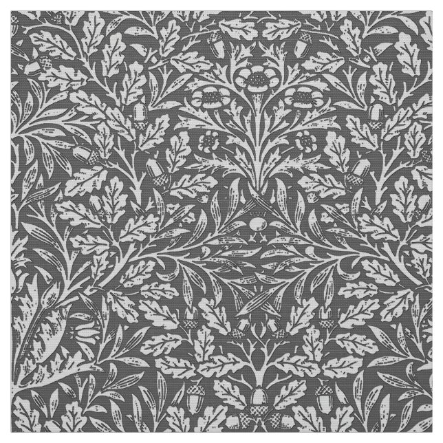 Skador för Blommigt, Silver-Grått/Grått Tyg (Provkarta)