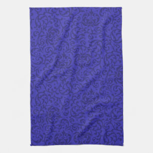 Skador för Blommigten Cobalt Blue Tudor Garden Kökshandduk
