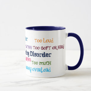 Skador för sensorisk behandling Kaffe Mugg