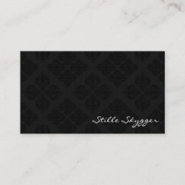 Skador för svart och vit Elegant i Anpassade Visitkort
