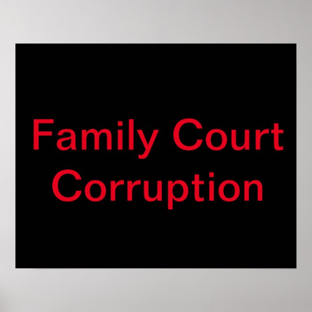 Skador i Protest Family Court Poster (Framsidan)