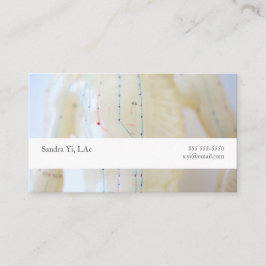 Skador och arm med text fält visitkort