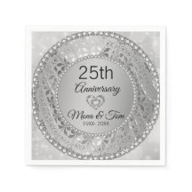 Skador och hjärta i silver Blommigt