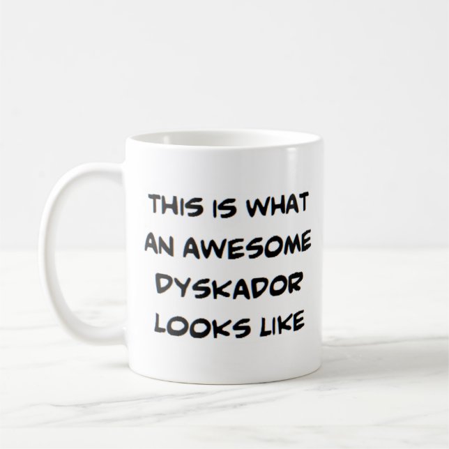 Skador på cornish-läraren, fantastisk kaffemugg (Vänster)