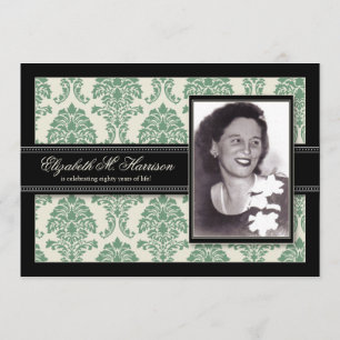 Skador på gyllene år Födelsedagsfest Inbjudan (sag