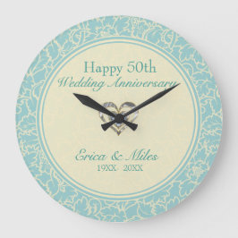 Skador på Pastel Blue- och Creme-Blommigten Stor Klocka