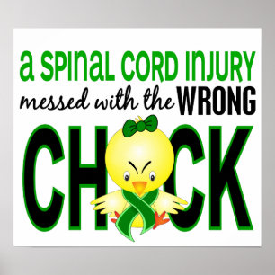 Skador på ryggmärgen med felaktig Chick Poster
