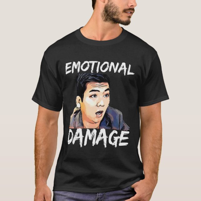 Skador, sarkastiska membran i Asien Guy 2 T Shirt (Framsida)