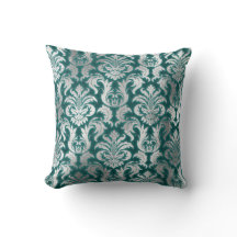 Skador Silver Grått Metallisk Teal Velvet Effekt